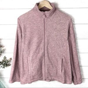 BY DESIGN Sport Pink Zip Up SweatShirt Jacket